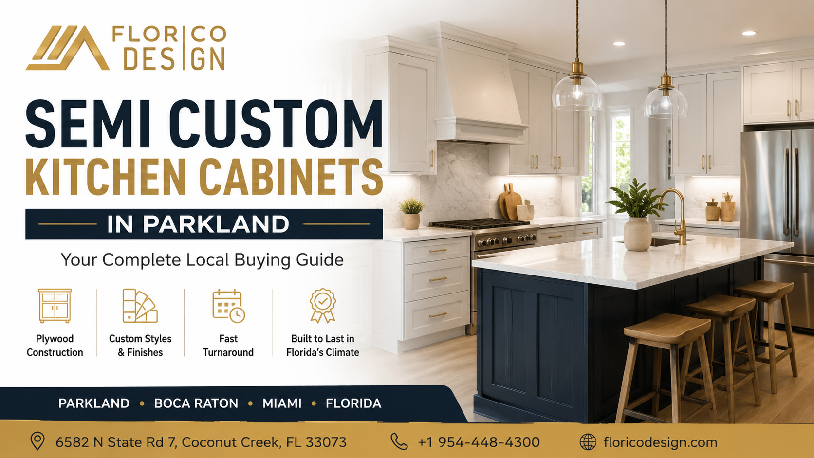 Semi Custom Kitchen Cabinets in Parkland: Your Complete Local Buying Guide