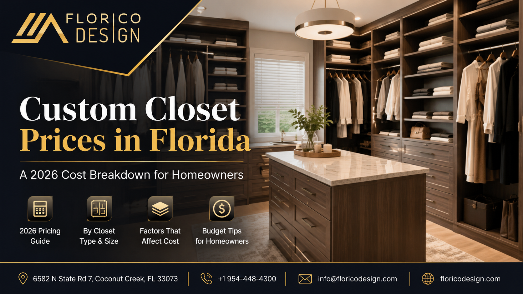 Custom Closet Prices in Florida: A 2026 Cost Breakdown for Homeowners