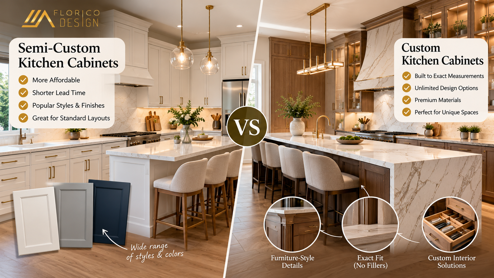 Custom vs Semi-Custom Kitchen Cabinets: A Straight Comparison for Parkland Homeowners in 2026 — photo 1