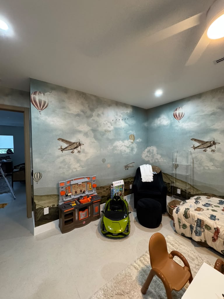 Mural Nursery Room Wallpaper Project